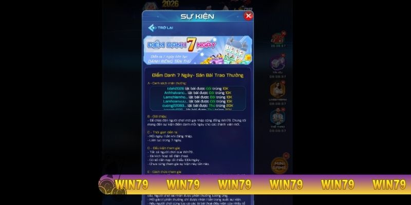 Sức hút lớn từ các khuyến mãi Win79